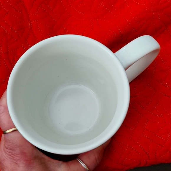 Holiday Moose Mug Harry and David burgundy cream and ivory. LG Sz. Good conditio - Picture 3 of 4